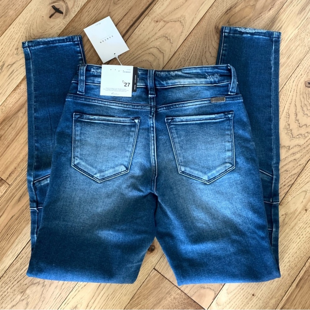 KanCan Motto High-Rise Button Down Fly Distressed Skinny Jeans Women’s Sizes NWT - Picture 9 of 16